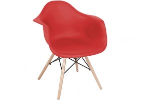 Cadeira-fixa-Charles-Eames-Eiffel-Daw-Wood-com-braço-ANM 8004F-Anima-Home-Office-vermelha-HS-Móveis